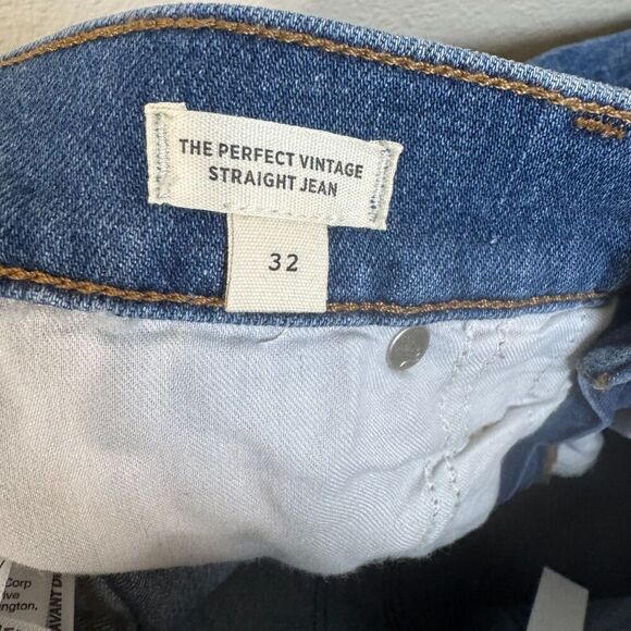 Madewell "The Perfect Vintage" Straight Jean Dark Wash Size 32 NWT - Picture 9 of 12
